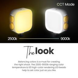 digitek DIGITEK® (LED-D10W RGB) 10W Portable Multi Color Mini LED Video Light with 3 Color Modes, 360° Rotation, Magnetic Absorption, 2500-9000K Color Temperature, 2Hrs Battery Life, Camera & Tripod Mountable image 4