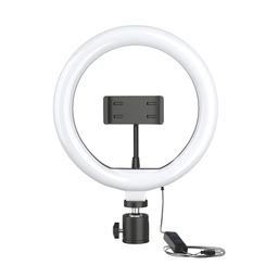 Amazon Basics 10-inch Ring Light | 3 Color Modes | 10 Brightness Settings | Compatible with All Smart Phones | Suitable for Vlogging, YouTube Videos, Photoshoots, Live Streaming & More image 1