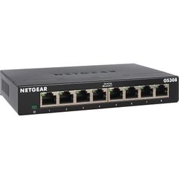 NETGEAR GS308 8-Port Gigabit Ethernet Network Switch, Hub, Internet Splitter, Desktop, Sturdy Metal, Fanless, Plug and Play image 1