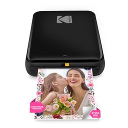 Kodak Step Wireless Mobile Photo Mini Printer (Black) Compatible w/iOS & Android, NFC & Bluetooth Devices image 1