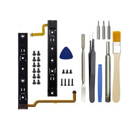 Onyehn Original Repart Part Replacement Right and Left Slide Rail with Flex Cable Fix Part for Nintendo Switch Console NS Rebuild Track image 1