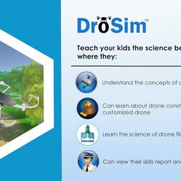 DroSim® Drone Simulator - STEM Platform for Understanding Physics and Practicing Drone Flight - Basic and Intermediate Version - Windows PC Software - 1 Year License image 2