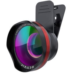 SKYVIK Signi Pro 2 in 1 (Wide+Macro) Clip on Mobile Camera Lens Kit for iPhone, Samsung and Other Smartphones. Black image 1