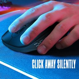 Intex Flow 2.4GHz Wireless Mouse | Upto 1600 DPI Resolustion | 6 Buttons | 10 Million Button & Smooth Scrolling | Silent Clicks & Auto Slip Mode | 10M Working Range | Nano Reciver (Black) image 5