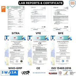 SWASA PLUS PM0.3 Nanofiber Reuseable N95 Mask (Grey, Without Valve, Pack of 10) for Unisex (10) image 4