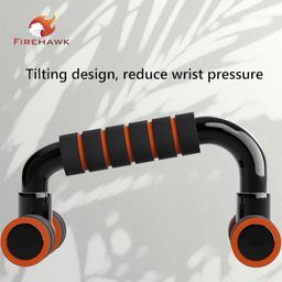 Firehawk Push Up Bar Stand for Gym & Home Exercise, Dips/Push Up Stand for Men & Women. Useful in Chest & Arm Workout (Orange Color) image 4