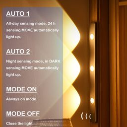 generic Motion Sensor Under Cabinet Light, USB Rechargeable, 3 Modes with Brightness Control, Magnetic Mount image 5