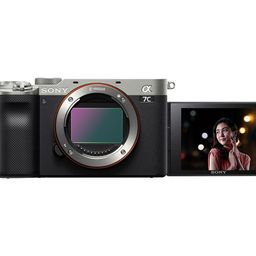 Sony Alpha Ilce-7C Compact Full Frame 64 GB Camera | 4K with Flip Screen, Light Weight | Real Time Tracking |Content Creation - Silver image 1