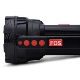 FOS LED Search Light 15W - 1450 Lumens (Operating Range 1 Km.) with Lithium Battery - MULTI-FUNCTIONAL (Dual Side Work-Signal Light) Rechargeable Handheld Torch image 4