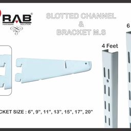 RAB Shelf Brackets MS (Iron) Fix Plate (Code:- Sky SELF BKT, Size:- 11", Color- Ivory, Pack of 12 PCS) image 3