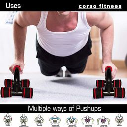 corso sports & fitness CORSO Push Up Bar Stand For Gym & Home Exercise (Multicolor) image 4