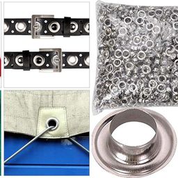 DIY Crafts Design No # 3, Pack Of 120 Pcs, Grommet Eyelets Fixing Tools with Clear Inside Diameter (Made of Metal/Brass As C (Design No # 3, Pack Of 120 Pcs) image 2