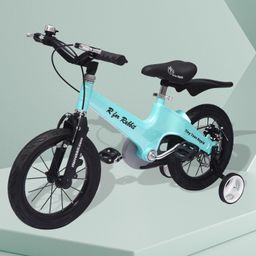 R for Rabbit Tiny Toes Rapid Bicycle for Unisex Kids for 3,4 & 5 Years 14T inch Cycle |90% Installed|Magnesium Alloy Single Structure - Blue, Rigid image 1