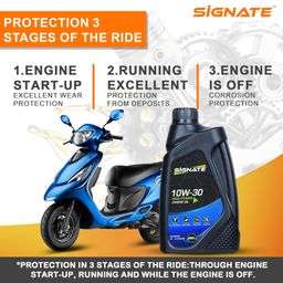 signate 10W30 4T Scooter Engine Oil | Power Formula For High Performance (800 ml) image 3