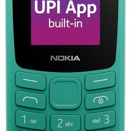 Nokia 106 Dual Sim, Keypad Phone with Built-in UPI Payments App, Long-Lasting Battery, Wireless FM Radio & MP3 Player, and MicroSD Card Slot | Green image 2