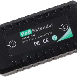 UHPPOTE 1 Port 10/100M PoE Extender IEEE802.3af For Ethernet Security Systems IP Camera image 2