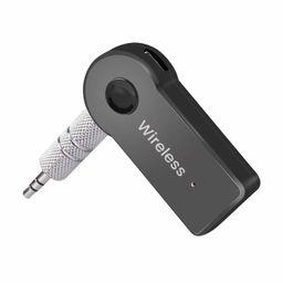 TECHONTO Bluetooth 4.2 Receiver & Hands-Free Car Kit – Wireless 3.5mm Aux Adapter for Music Streaming in Car Stereos, Home Audio System, Headphones & Speaker– A2DP, 40ft Range image 1