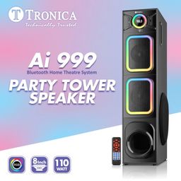 TRONICA AI999 Carol Bluetooth Home Theater System, 110W Tower speakerwith FM/PenDrive/AUX/FM Party Speaker with RGB Lights & All Functional Remote Sound Blaster with Smart TV connectivity image 2