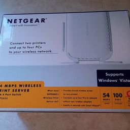 NETGEAR WGPS606 802.11g Print Server with 4-Port Switch image 1