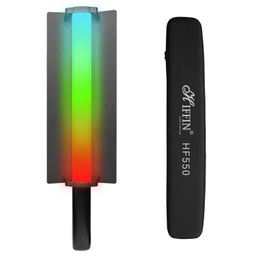HIFFIN HF-550 RGB LED Stick Light with 30W Power, RGB CCT HSI Mode, 2500K-9900K Adjustable, 24 FX Effect, Detachable Diffuser, App Control, 4000mah Battery Stick Light for Photography & Videography image 1