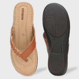 centrino Women's 2857 Thong Comfortable Ortho Care Ladies | Fashion Wear Sandal & Chappal | Soft Cushioned for More Comfort image 4
