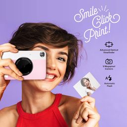 Kodak PRINTOMATIC Digital Instant Print Camera (Pink), Full Color Prints On Zink 2x3 Sticky-Backed Photo Paper - Print Memories Instantly image 3