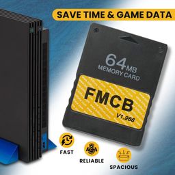 Skywin FMCB Free McBoot Card v1.966 for PS2-2 Pack Plug and Play PS2 Memory Card - 64 GB Memory Card PS2 Runs Games in USB Disk or Hard Disk image 4