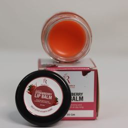 Reniorg Strawberry Lip Balm for Nourishment & Hydration | Tinted Lip Balm with Shea Butter, Cocoa Butter, Strawberry Extract & Beeswax, Non-Greasy for All Skin Type (20g) image 1
