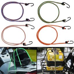 sarthak SARTHAK® High Strength Elastic Nylon and Polyester Bungee/Shock Cord Cables for Bikes, Multi Color Luggage Strap Tying Rope with Hooks (Set of 5-4FT, 5FT, 6FT, 7FT and 8ft one Each) image 4