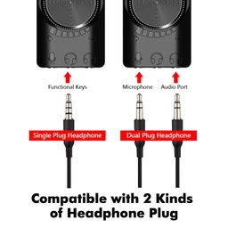 ouna GS3 USB 2.0 External Sound Card Virtual 7.1 Channel Sound Card Adapter Plug and Play with Headphone Microphone Jacks Volume Control Mute Mic Games Sound Effect Version for Desktop Laptop PC image 4