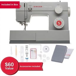 Singer 4423 Heavy Duty Zig Zag Sewing Machine, 23 Built in Stitches 97 Stitch Applications with 90 W Powerful motor & Feed dog with 106 Teeth in 6 Rows-Get Free Online Interactive Master Class. image 2