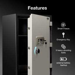 Ozone 145L Fire-Resistant Safe Locker for Factories/Warehouses – Heavy-Duty Digital Lock, Smart Unlocking Method (Password Protected), 220kg, 2-Year Warranty – Enhanced Security & Durability image 5