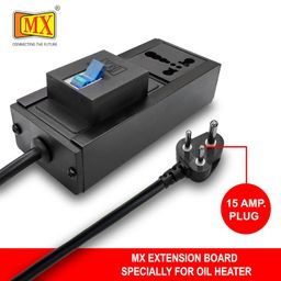 MX 16 amp Extension Cord Single Socket Extension Board 6amp - 16amp to 5amp Plug Heavy Duty Power Cord 10 Meter (3000W) with 32amp MCB Switch (0.75 Sq.mm ISI Marked) AC Line Fault Detector image 2