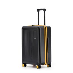 mokobara The Transit Luggage|65L Capacity TSA Lock Silent Ninja Wheels Telescopic Handle Polycarbonate Hardshell|Ideal for Travel & Weekend Getaways (Black 2.0 Check-in Medium) image 1