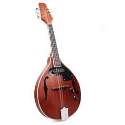 Kadence Solid wood Mandolin with Eq, A style, F Holes, 8 strings with tone and Volume knob image 5