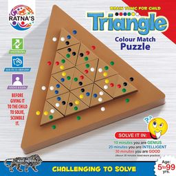 RATNA'S Triangle Colour Match Puzzle, Challenging to Solve for Ages 5 to 99 Years image 1