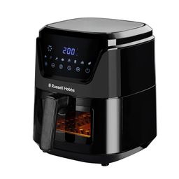 Russell Hobbs RAF5500 5.5L 1350W Digital Air Fryer | 8-in-1 Pre-Set Programs | Rapid Air Circulation for Even Cooking | Adjustable Temperature (40°C-200°C) | Removable Baking Tray | 2-Year Warranty image 1