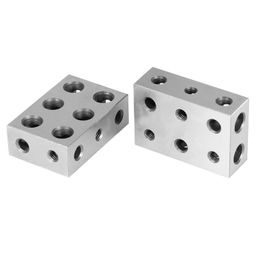 WFLNHB 1 x 2 x 3 Inch Blocks Parallel Block Set 11 Holes Matched Pair Hardened Steel Ultra Precision .0001 Inch Machinist Fit for Milling Machine image 5