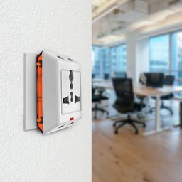 Wipro 3 Way Multiplug Adaptor with 1 Universal Socket |Inbuilt Surge Protection & Power Supply Indicator | Compact & Light Weight | 6Amp Multiplug Socket for Home, Office | Pack of 1 (White) image 4