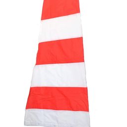 ANGELSAFE® Windsock Cloth Double Layer Red & White Color Material Polyester Fabric 6 Feet Long image 3