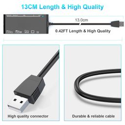 scalebee USB3.0 Multi Card Reader - 7 in 1 for SD, SDXC, SDHC, Micro SD, MMC, UHS-1, XD, CF - 5Gbps Memory Card Reader/Writer for Mac OS, Windows, Linux image 5