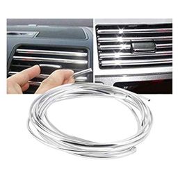 AutoBizarre 3 Meter AC Vent/Car Edges Chrome Styling Edge Guard image 1