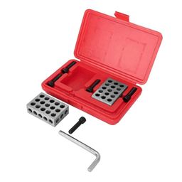 Ultra Precision 1-2-3" Blocks 2pcs/Pair, Gauge Block 23 Holes 25‑50‑75mm Hardened Stainless Steel 1‑2‑3inch High Precision Machinist Block Set image 2