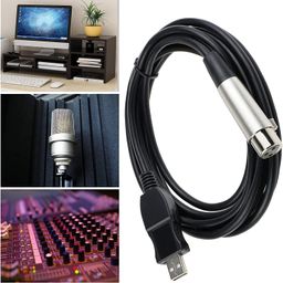 fdealz [ 3 Meter ] USB Microphone Cable Microphone Cable Computer USB To XLR Audio Cable , Microphone Connection with Computer image 4