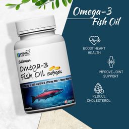 primal health science - add goodness Primal Health Science Salmon Omega-3 Fish Oil Capsules 1000mg | Contains 180mg EPA & 120mg DHA | Molecularly Distilled Odour Free 60 Softgels For Daily Supplement Use for Men and Women image 4