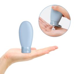 fimtown Travel Bottles for Toiletries Refillable Plastic Travel Containers Dispenser with Lid Small Leak Proof Empty Squeeze Bottles Kit for Toiletries, Cream, Shampoo, Lotion (6 Pcs Bottles) image 3