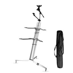 Kadence Tower Keyboard 2 tier Stand with i pad and mic stand along with carry bag suitable for Digital Turntable, DJ Audio Gear, Studio Synthesizers image 1