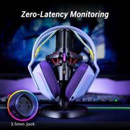 TONOR USB Microphone Computer Gaming Condenser Mic, Noise-Canceling Zero Latency Monitoring for Podcast/Recording/Livestreaming/Teleconferencing on PC/Mac/Android Device, Plug and Play, ORCA001 image 5
