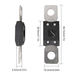 Kingsea 40A High Current Fuse,Amp Anl Fuse,Bolt On Fuse for Cars,Forklifts,Trucks and Caravans,Amp Mega Fuse 5 PCS image 2