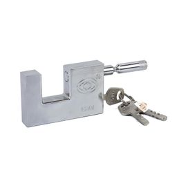 NFI essentials Heavy Duty Padlock with 3 Keys-80mm/400g for Main Door Gate Lock, Locks for Tool Box, Shutters, Shops & Offices Rust Proof with Anti Drill Security Shackle Chain image 4
